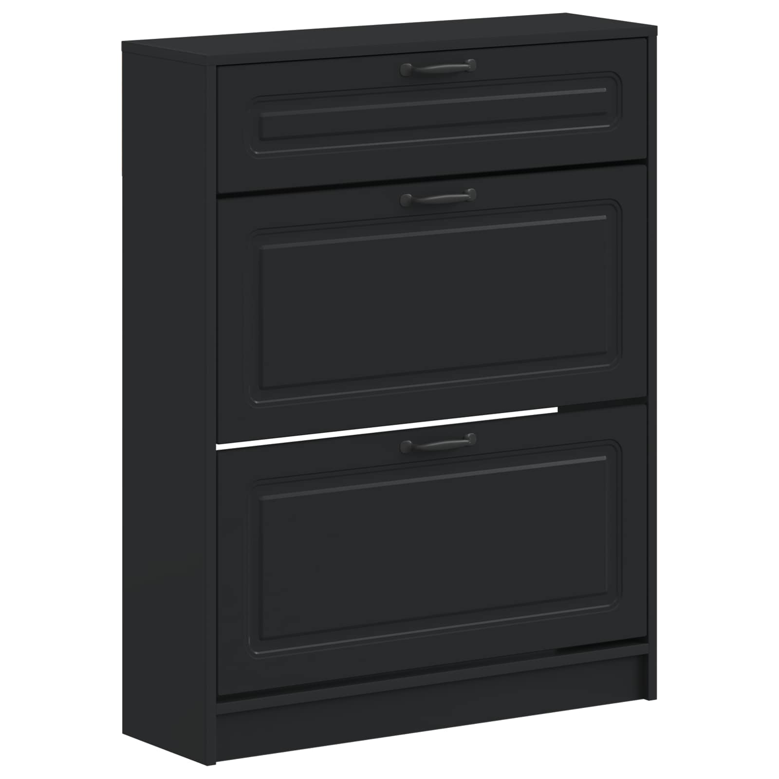 Ντουλάπα Παπουτσιών UTRECHT 78 x 24 x 100 εκ. Μαύρο - Pakobazaar