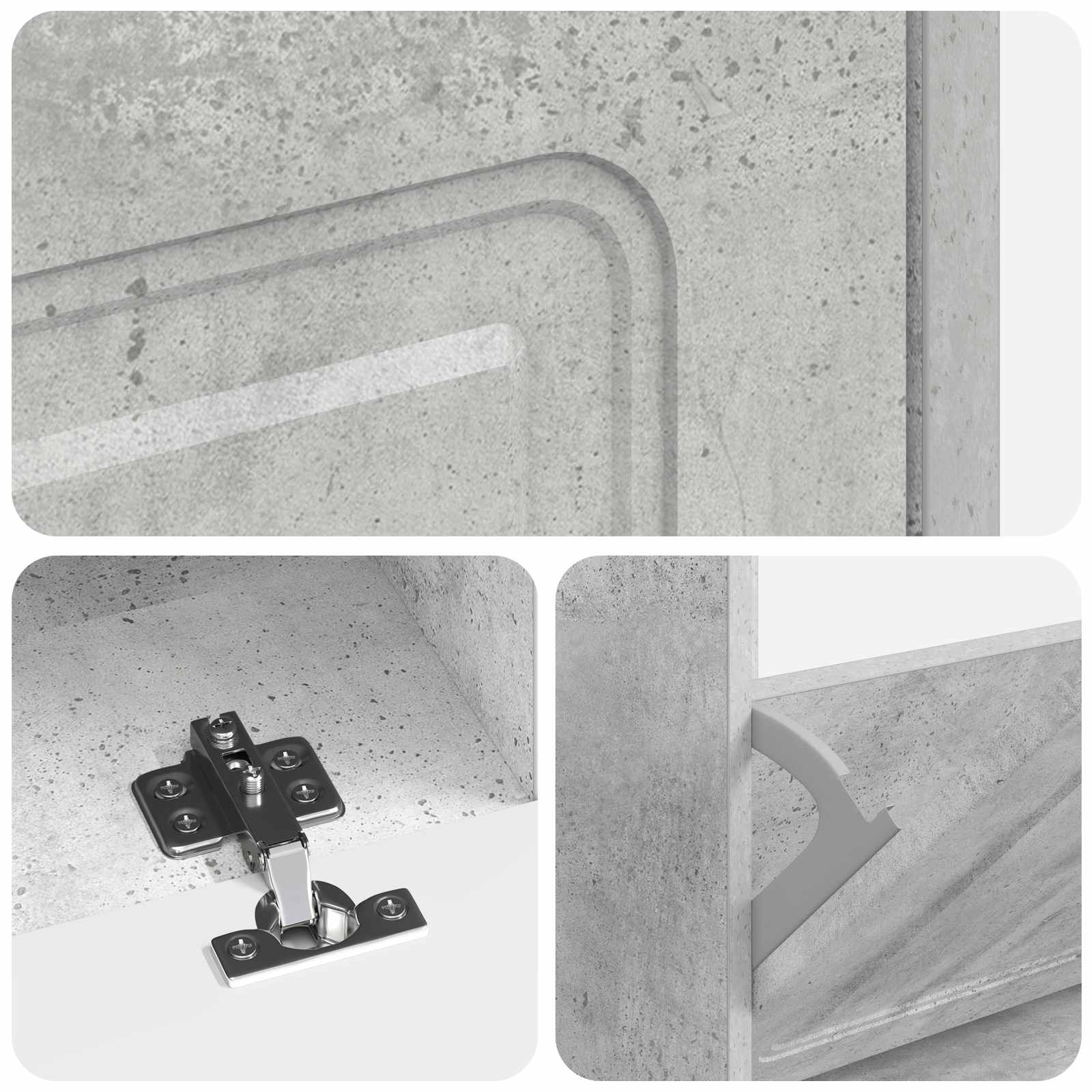 Ντουλάπα Παπουτσιών UTRECHT 78 x 24 x 100 εκ. Γκρι Σκυροδέματος - Pakobazaar