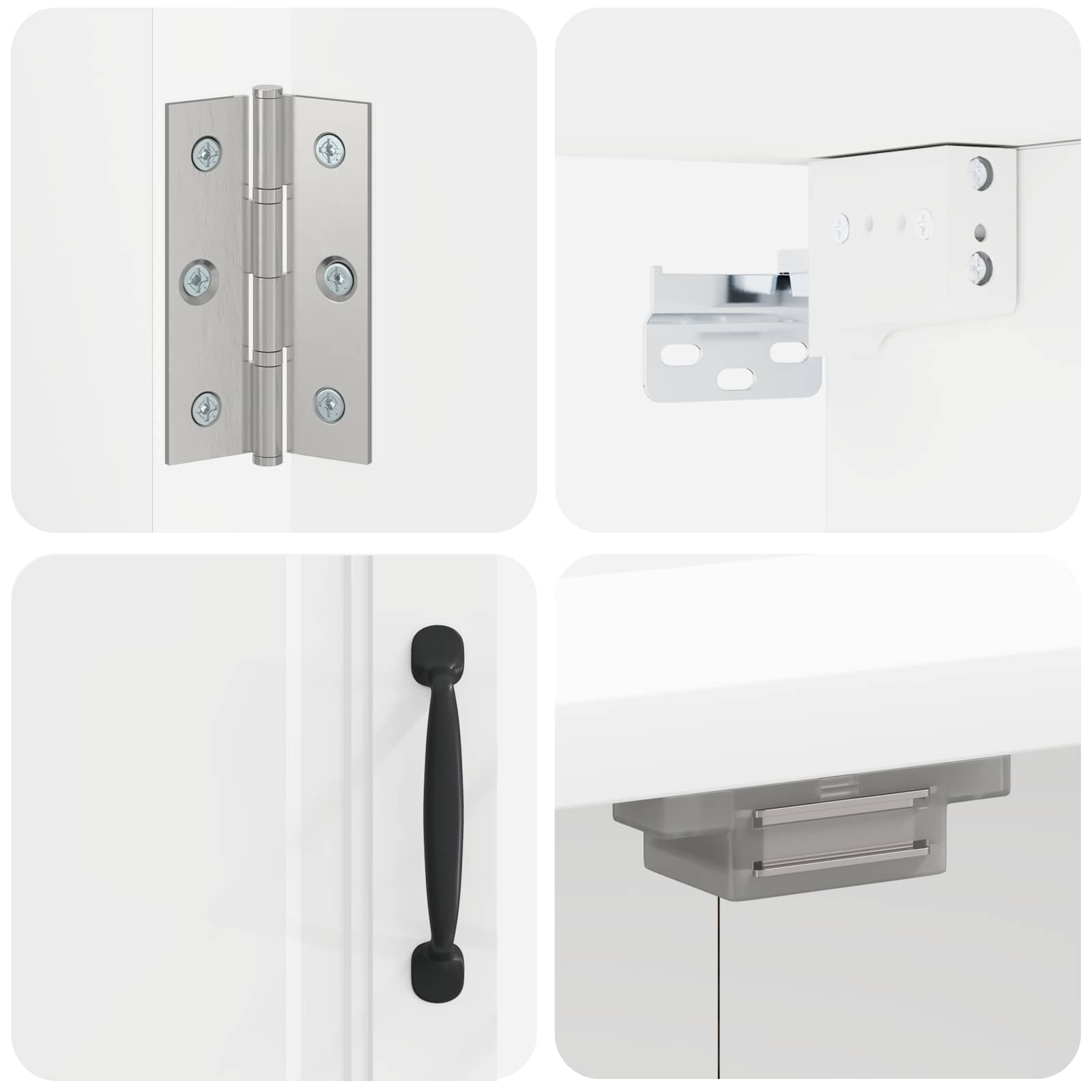 Ντουλάπα Πινάκων Βελών UTRECHT Λευκό 52,5 x 10,5 x 53,5 εκ - Pakobazaar