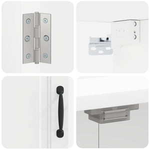 Ντουλάπα Πινάκων Βελών UTRECHT Λευκό 52,5 x 10,5 x 53,5 εκ - Pakobazaar