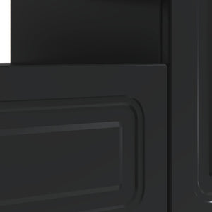 Ντουλάπα LED Τηλεόρασης Μαύρο Επεξεργασμένο Ξύλο - Pakobazaar