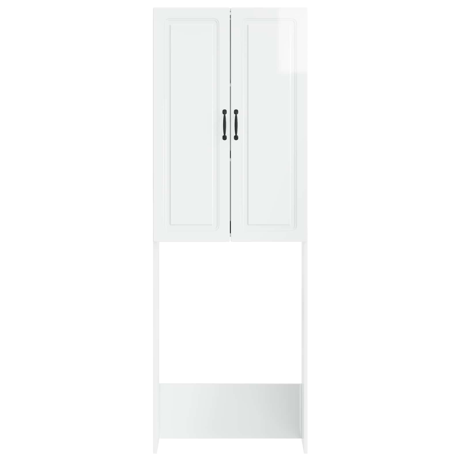 Ντουλάπα τουαλέτας UTRECHT Γυαλιστερό Λευκό 66 x 25,5 x 190 εκ. - Pakobazaar