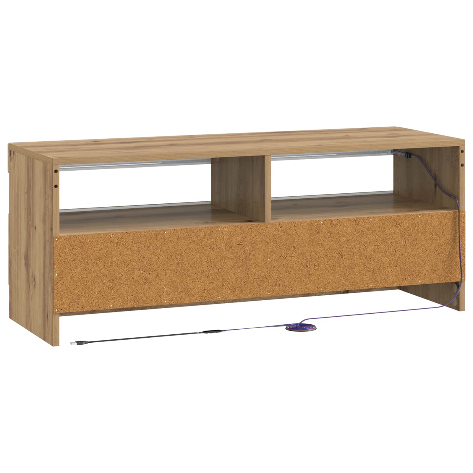 Ντουλάπα LED Τηλεόρασης Artisan Δρυς Επεξεργασμένο Ξύλο - Pakobazaar