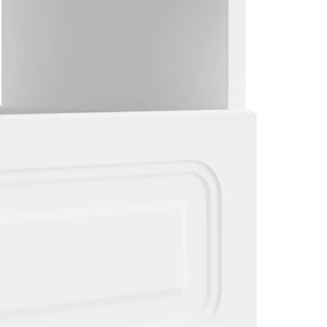 Ντουλάπα LED Τηλεόρασης Λευκό Επεξεργασμένο Ξύλο - Pakobazaar
