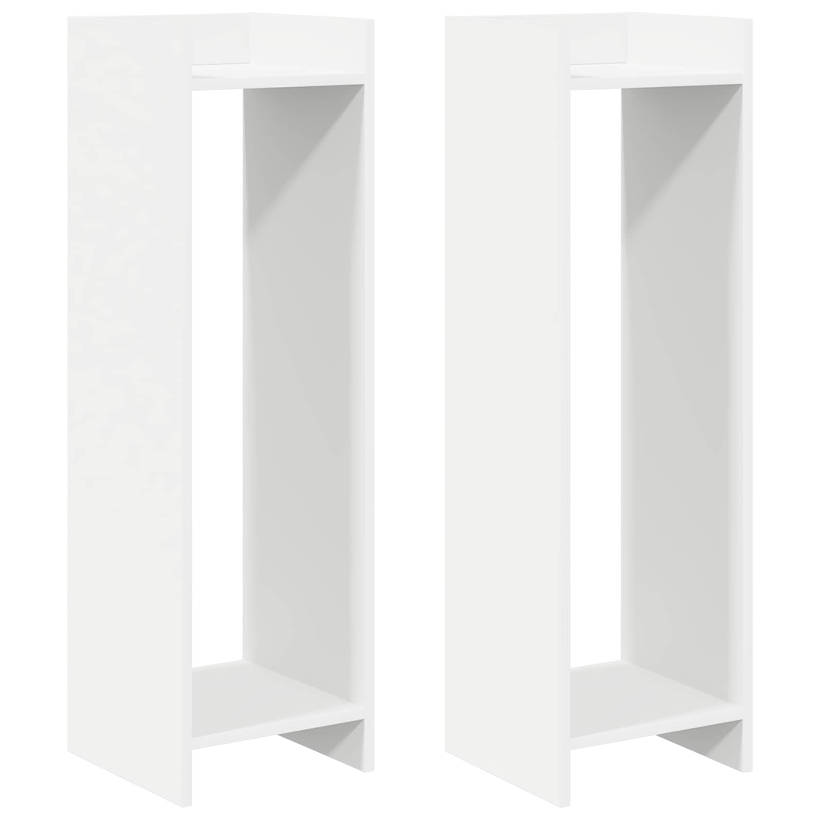 Βάση φυτών 2 pcs Λευκός 30 x 30 x 100 εκ - Pakobazaar