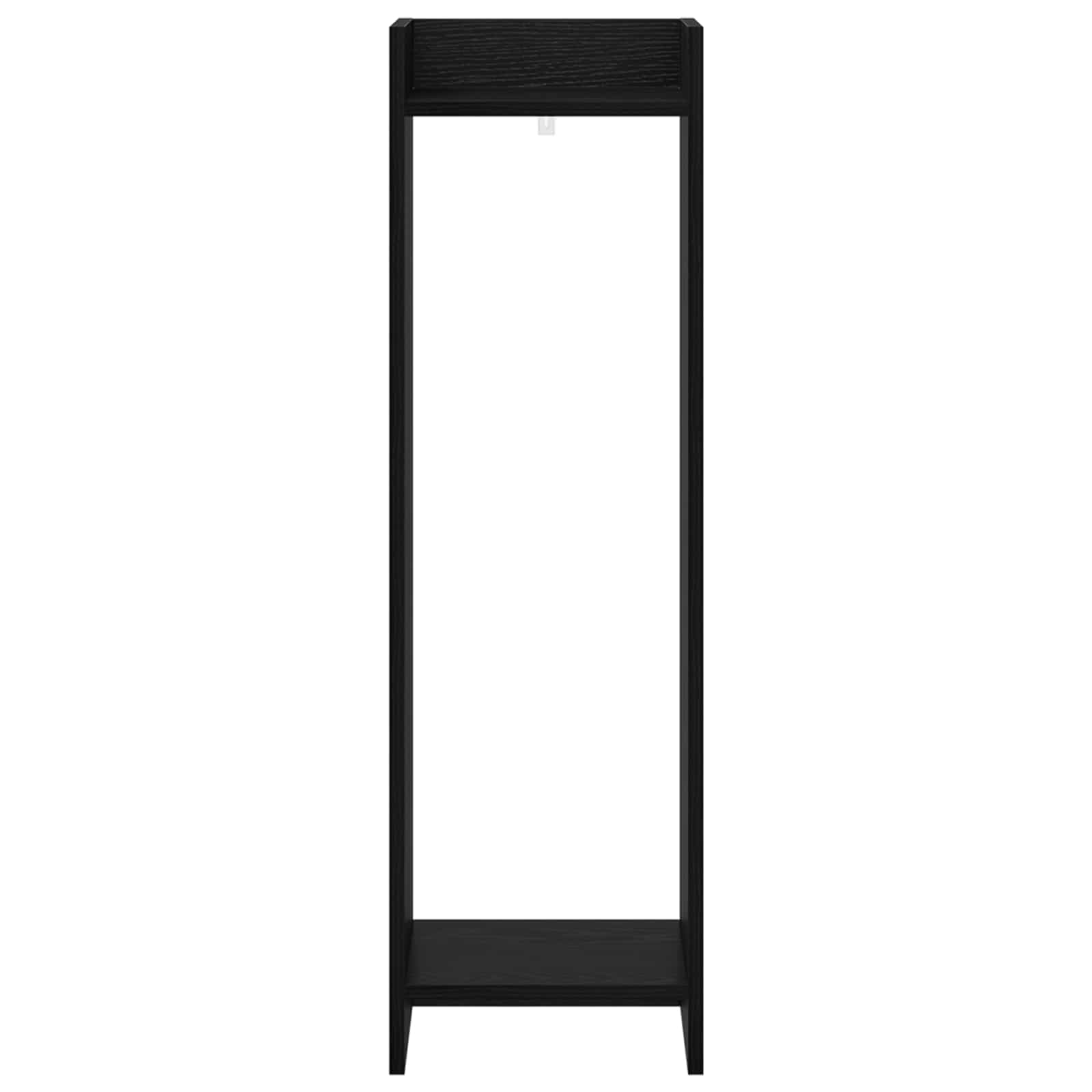 Βάση φυτών με ράφι 2 pcs Μαύρη Δρυς 30 x 30 x 100 εκ - Pakobazaar