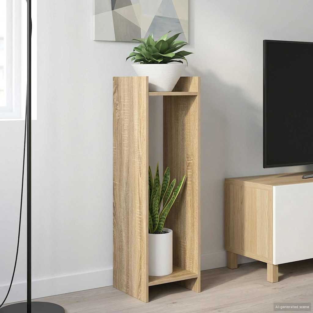 Βάση φυτών με ράφι 2 pcs Δρύς Sonoma 30 x 30 x 100 εκ - Pakobazaar