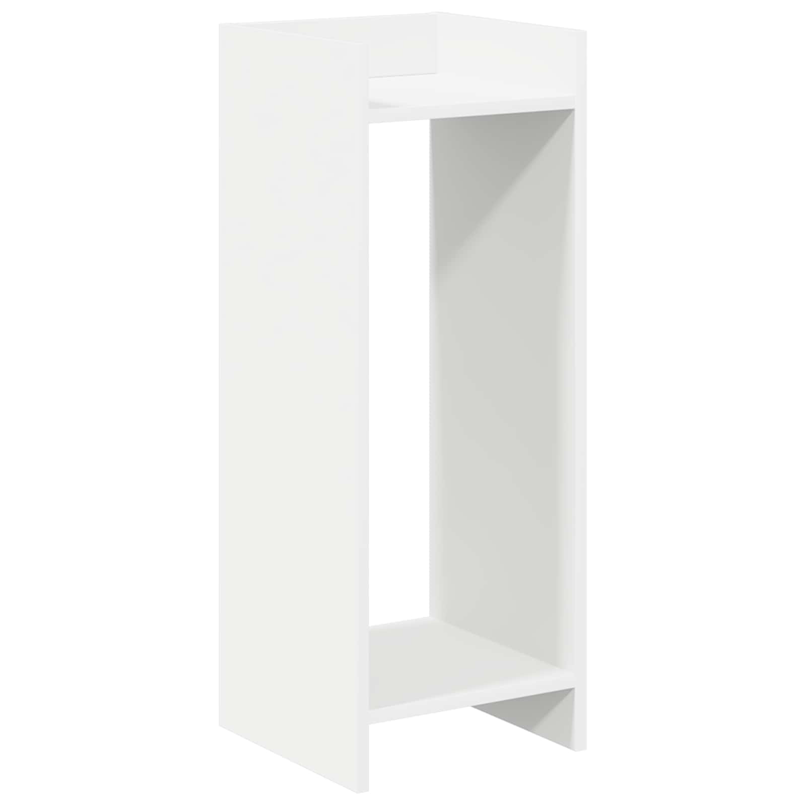 Βάση φυτών με ράφι 2 pcs Λευκός 30 x 30 x 80 cm - Pakobazaar