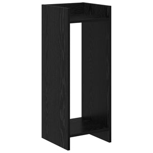 Βάση φυτών με ράφι 2 pcs Μαύρη Δρυς 30 x 30 x 80 cm - Pakobazaar