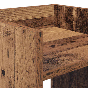 Βάση φυτών με ράφι 2 pcs Παλιό ξύλο 30 x 30 x 80 cm - Pakobazaar