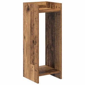Βάση φυτών με ράφι 2 pcs Παλιό ξύλο 30 x 30 x 80 cm - Pakobazaar