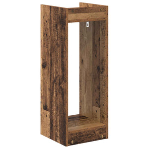 Βάση φυτών με ράφι 2 pcs Παλιό ξύλο 30 x 30 x 80 cm - Pakobazaar