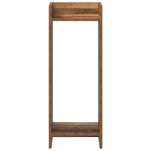 Βάση φυτών με ράφι 2 pcs Παλιό ξύλο 30 x 30 x 80 cm - Pakobazaar