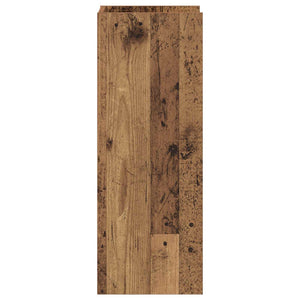 Βάση φυτών με ράφι 2 pcs Παλιό ξύλο 30 x 30 x 80 cm - Pakobazaar