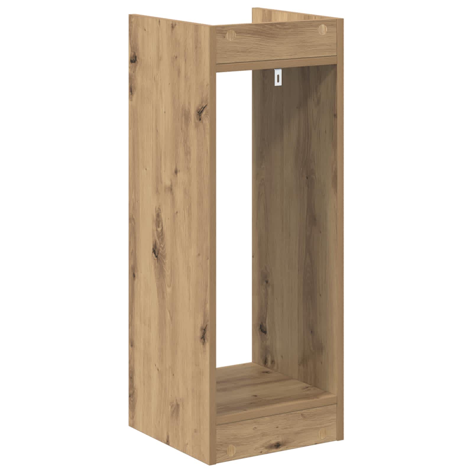 Βάση φυτών με ράφι 2 pcs Τεχνίτικη Δρυς 30 x 30 x 80 cm - Pakobazaar