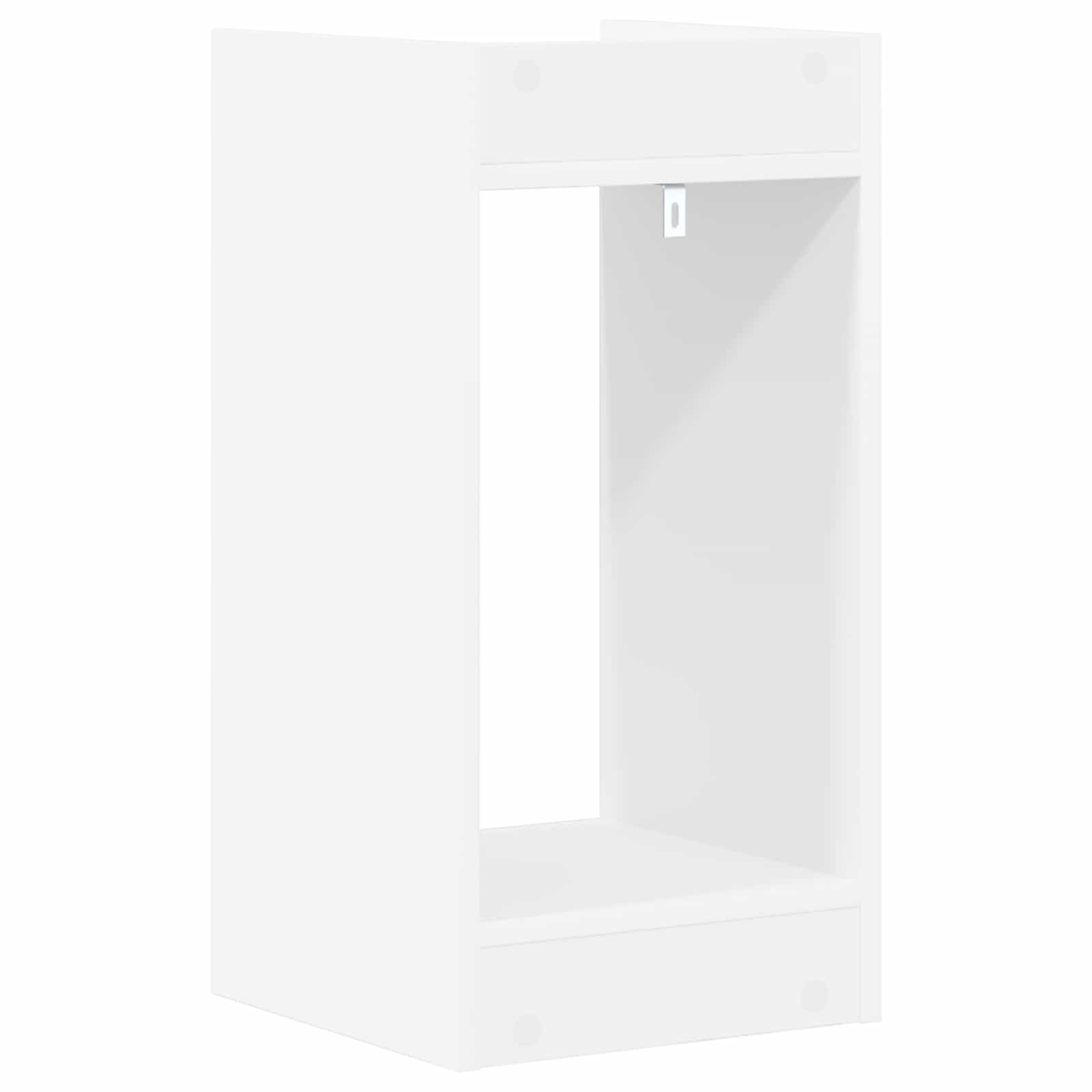 Βάση φυτών Λευκός 30 x 30 x 60 cm Μηχανικά επεξεργασμένο ξύλο - Pakobazaar