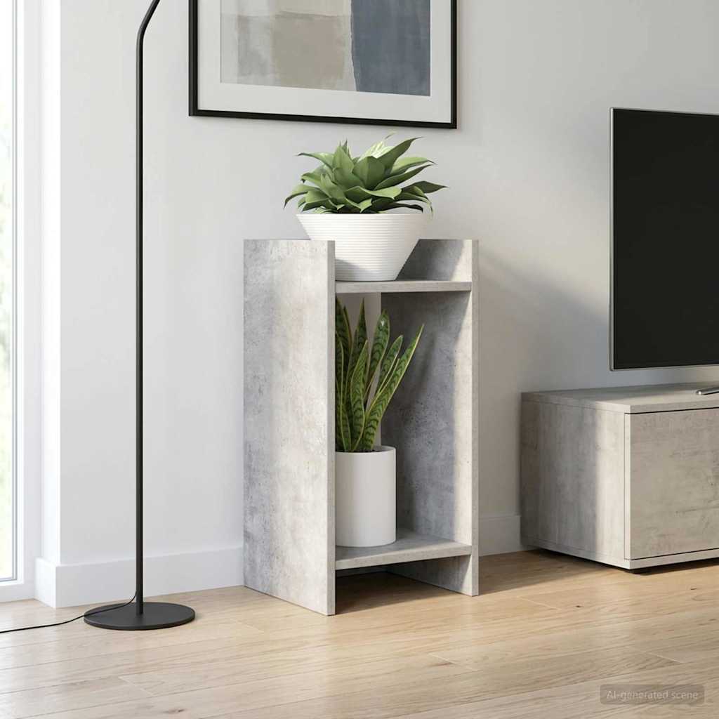 Βάση φυτών με ράφι 2 pcs Σκυρόχρωμο Γκρι 30 x 30 x 60 cm - Pakobazaar
