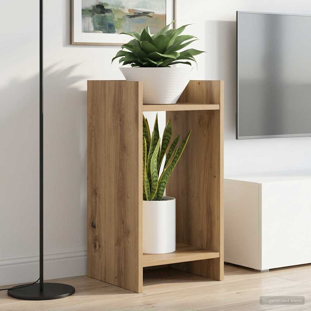 Βάση φυτών με ράφι Τεχνίτικη Δρυς 30 x 30 x 60 cm - Pakobazaar