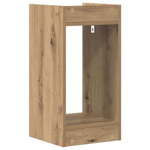 Βάση φυτών με ράφι Τεχνίτικη Δρυς 30 x 30 x 60 cm - Pakobazaar