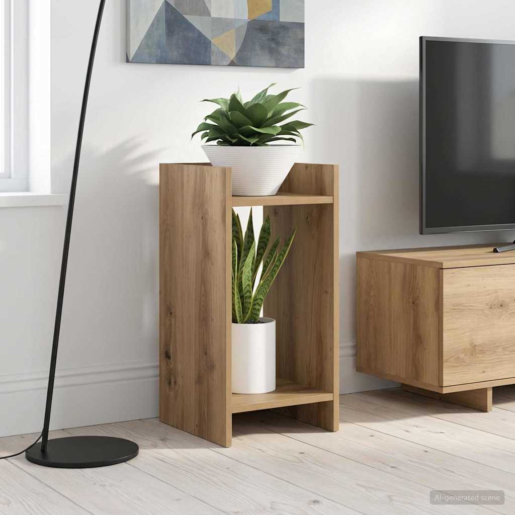 Βάση φυτών με ράφι 2 pcs Τεχνίτικη Δρυς 30 x 30 x 60 cm - Pakobazaar
