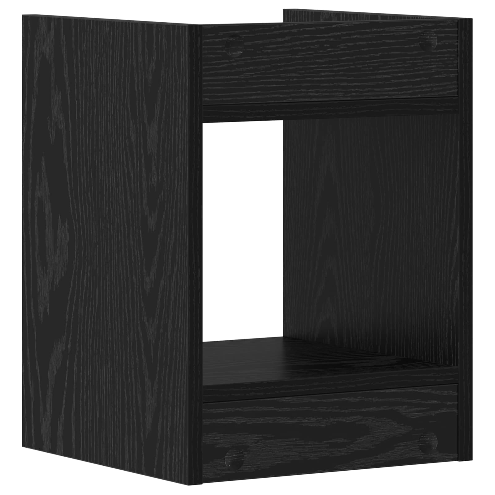 Βάση φυτών με ράφι Μαύρη Δρυς 30 x 30 x 40 cm - Pakobazaar