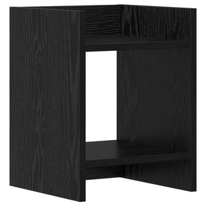 Βάση φυτών με ράφι 2 pcs Μαύρη Δρυς 30 x 30 x 40 cm - Pakobazaar