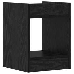 Βάση φυτών με ράφι 2 pcs Μαύρη Δρυς 30 x 30 x 40 cm - Pakobazaar