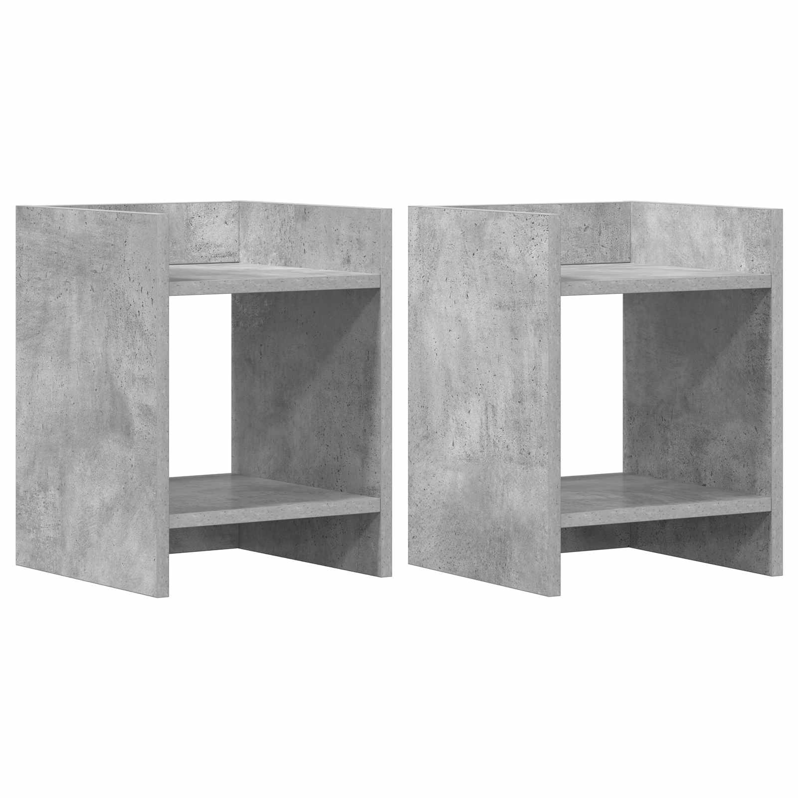 Βάση φυτών με ράφι 2 pcs Σκυρόχρωμο Γκρι 30 x 30 x 40 cm - Pakobazaar