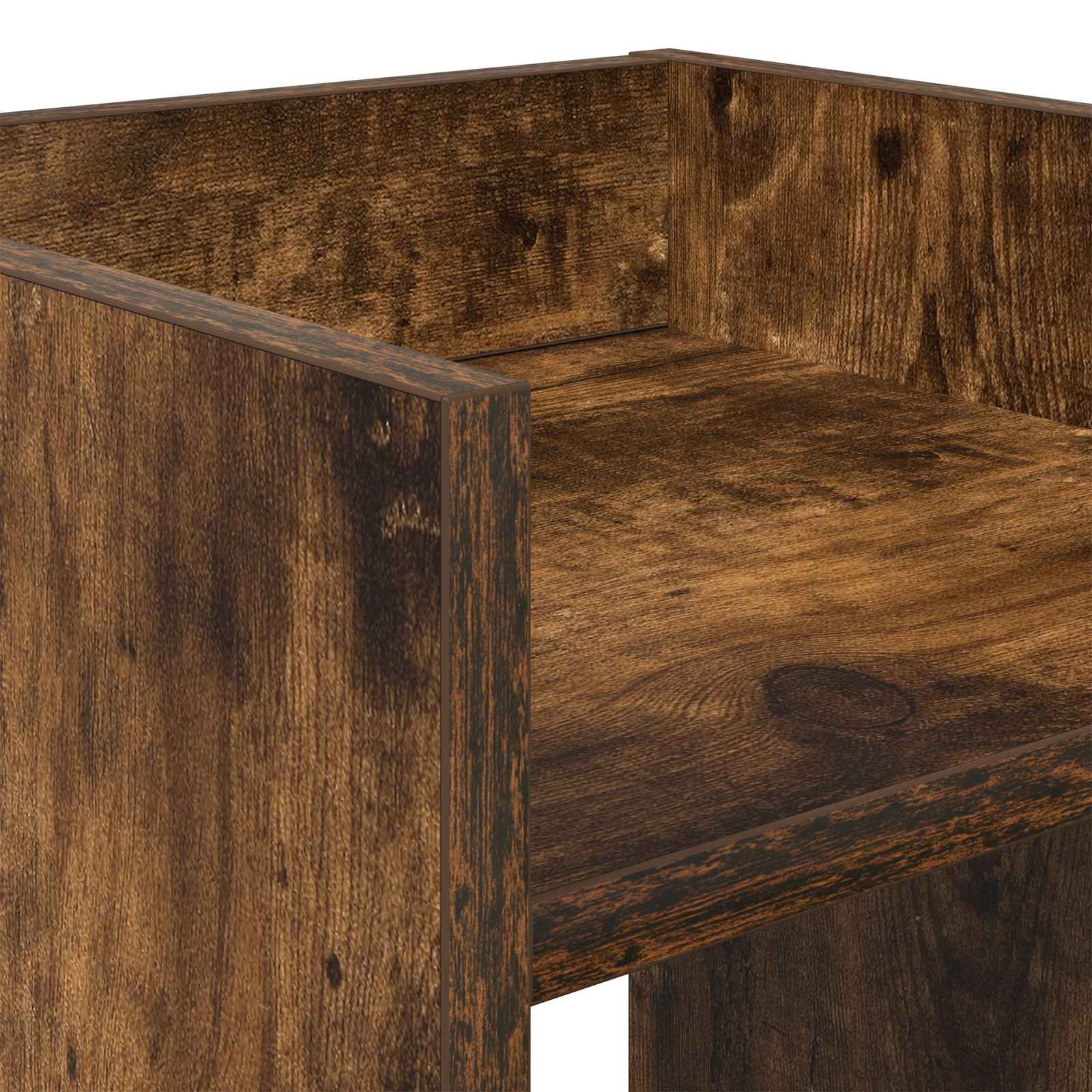 Βάση φυτών με ράφι 2 pcs Καπνιστή Δρυς 30 x 30 x 40 cm - Pakobazaar