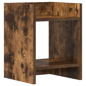Βάση φυτών με ράφι 2 pcs Καπνιστή Δρυς 30 x 30 x 40 cm - Pakobazaar