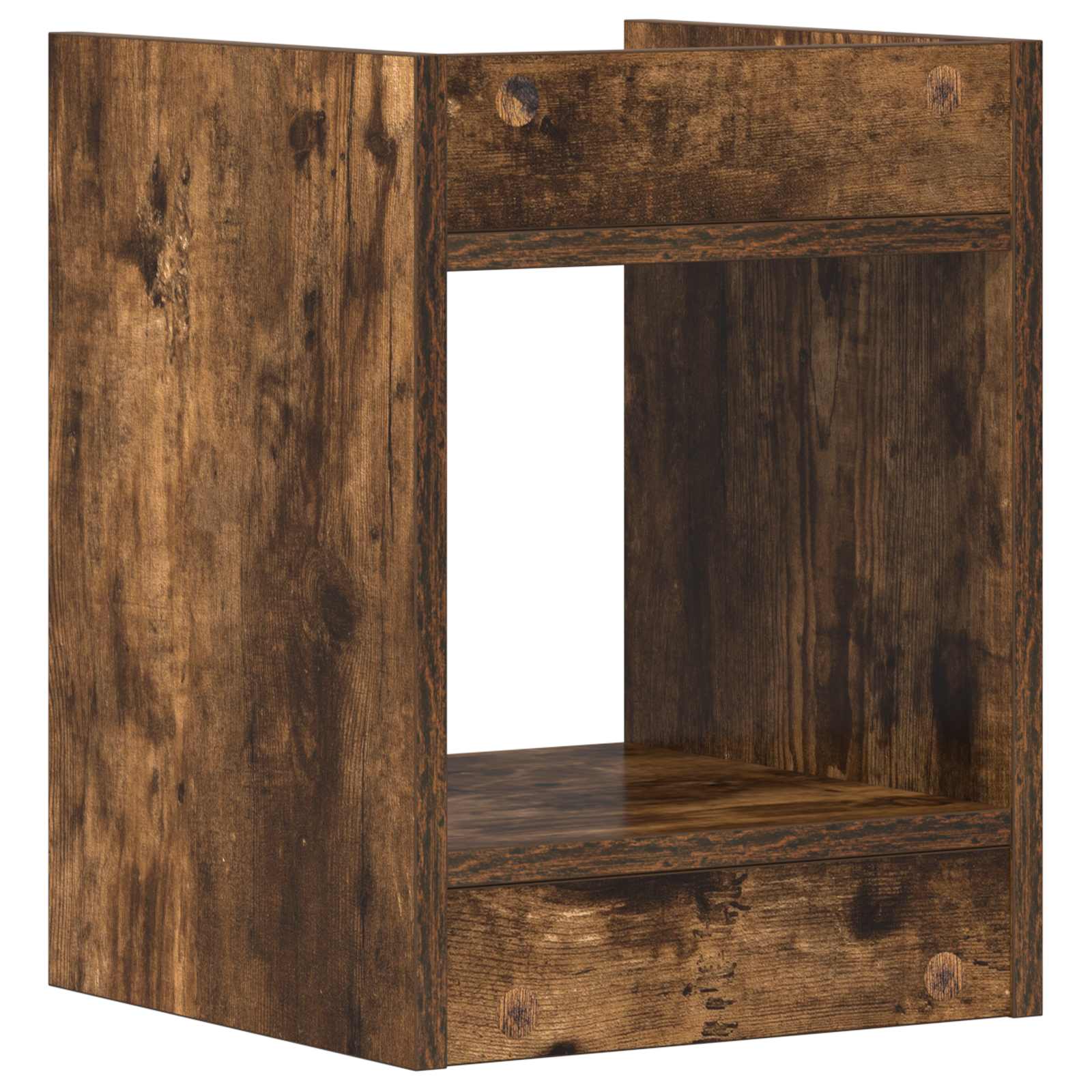 Βάση φυτών με ράφι 2 pcs Καπνιστή Δρυς 30 x 30 x 40 cm - Pakobazaar