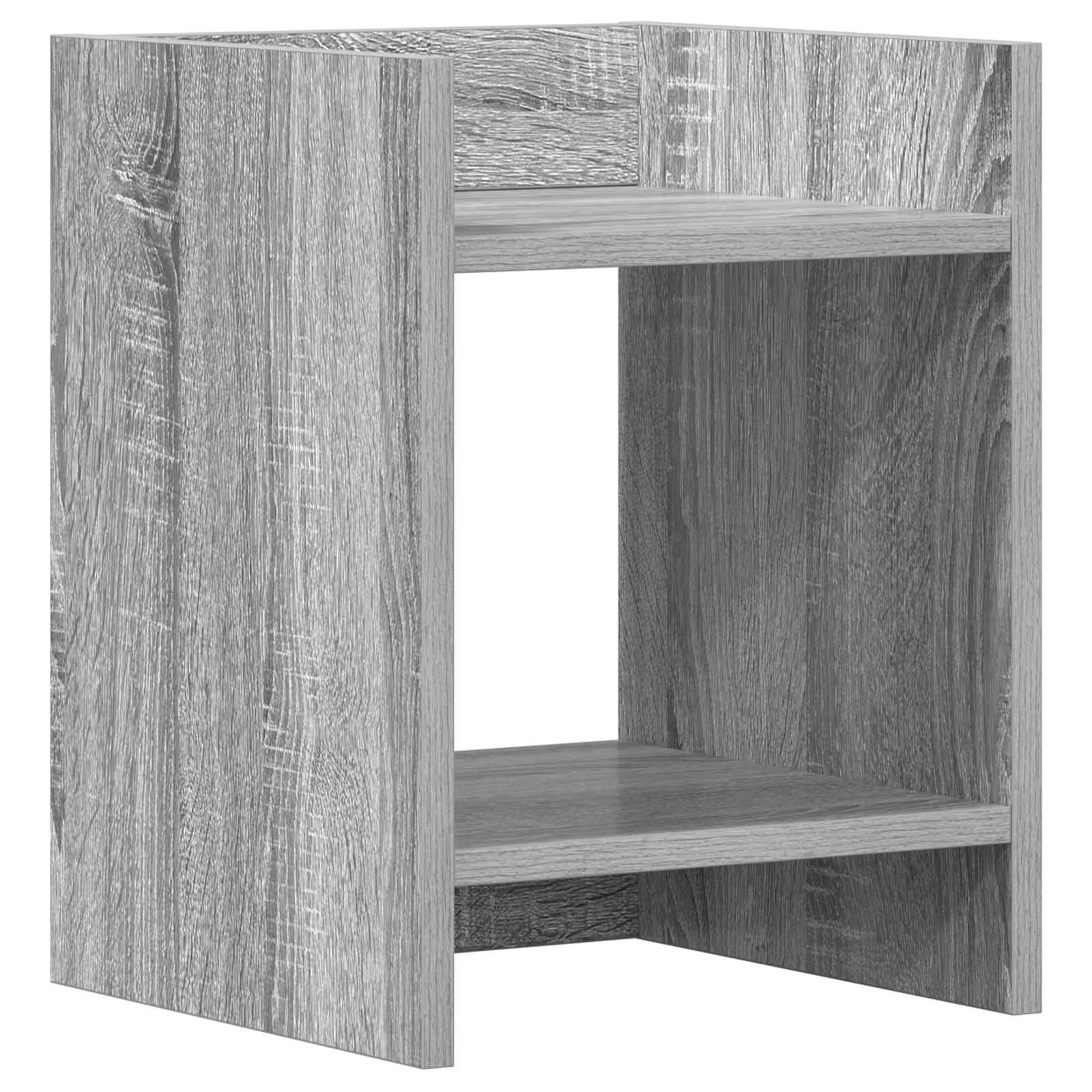 Βάση φυτών με ράφι 2 pcs Γκρι Σονομά 30 x 30 x 40 cm - Pakobazaar