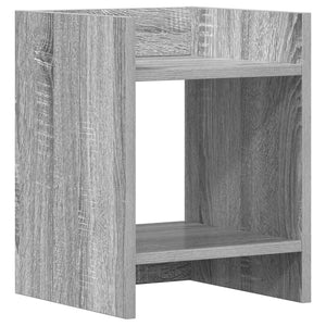 Βάση φυτών με ράφι 2 pcs Γκρι Σονομά 30 x 30 x 40 cm - Pakobazaar