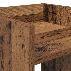 Βάση φυτών με ράφι 2 pcs Παλιό ξύλο 30 x 30 x 40 cm - Pakobazaar