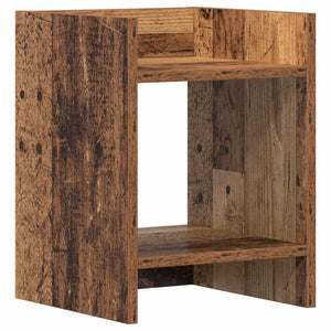 Βάση φυτών με ράφι 2 pcs Παλιό ξύλο 30 x 30 x 40 cm - Pakobazaar
