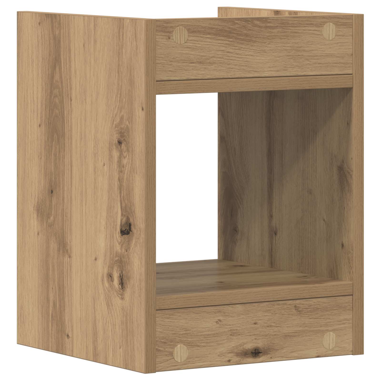Βάση φυτών με ράφι Τεχνίτικη Δρυς 30 x 30 x 40 cm - Pakobazaar