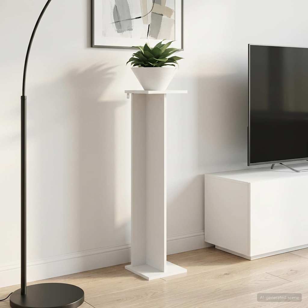 Βάση φυτών 2 pcs Λευκός 25 x 25,5 x 100,5 εκ. - Pakobazaar