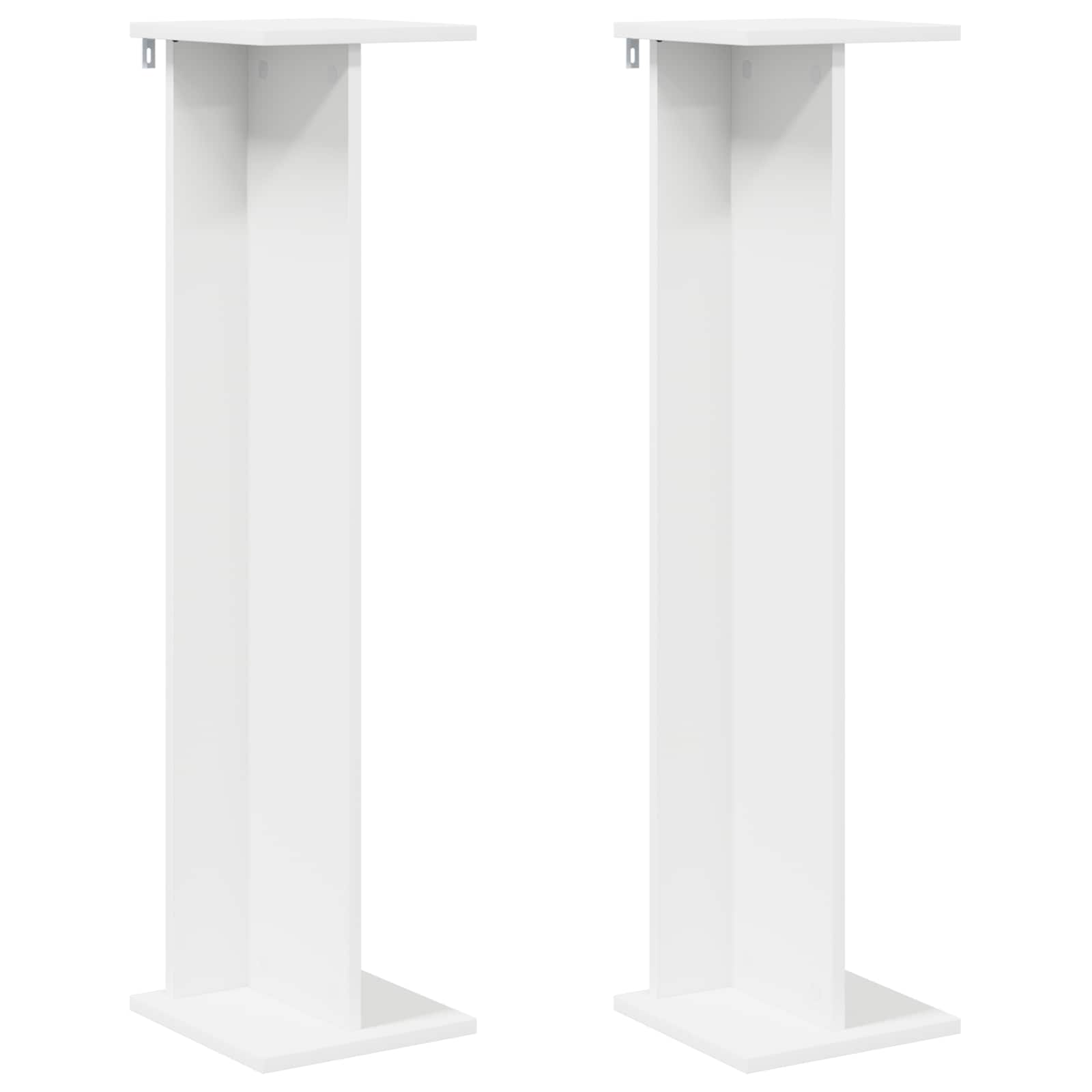 Βάση φυτών 2 pcs Λευκός 25 x 25,5 x 100,5 εκ. - Pakobazaar