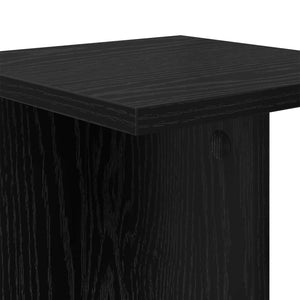 Βάση φυτών 2 pcs Μαύρη Δρυς 25 x 25,5 x 100,5 εκ. - Pakobazaar