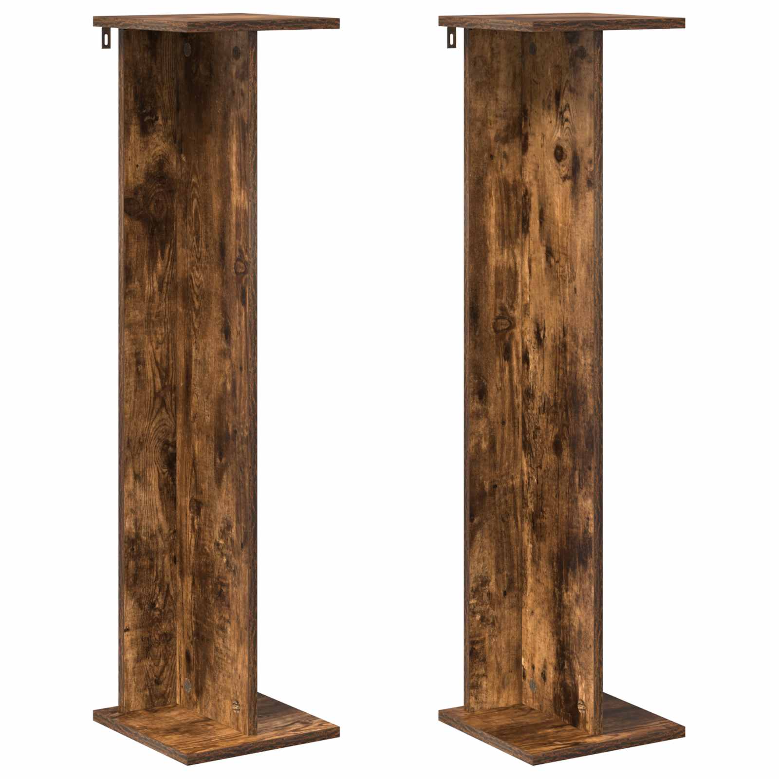 Βάση φυτών 2 pcs Καπνιστή Δρυς 25 x 25,5 x 100,5 εκ. - Pakobazaar