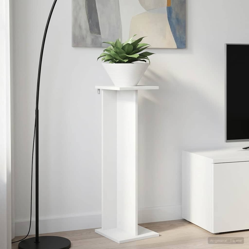 Βάση φυτών Λευκός 25 x 25,5 x 80,5 εκ. - Pakobazaar