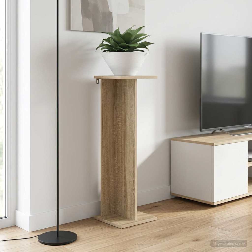 Βάση φυτών 2 pcs Δρύς Sonoma 25 x 25,5 x 80,5 εκ. - Pakobazaar