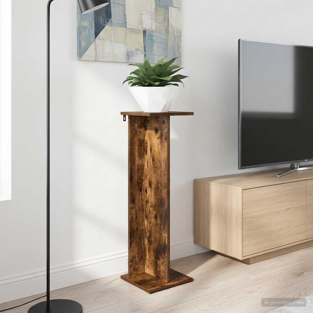Βάση φυτών Καπνιστή Δρυς 25 x 25,5 x 80,5 εκ. - Pakobazaar