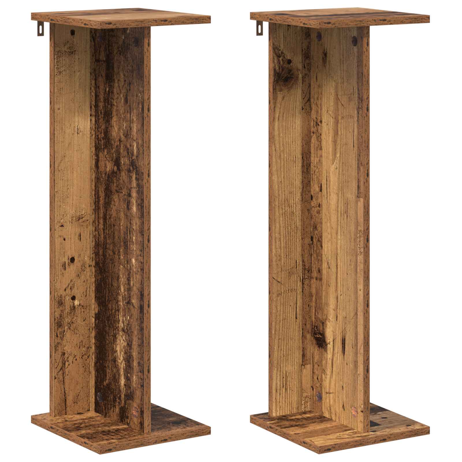 Βάση φυτών 2 pcs Παλιό ξύλο 25 x 25,5 x 80,5 εκ. - Pakobazaar