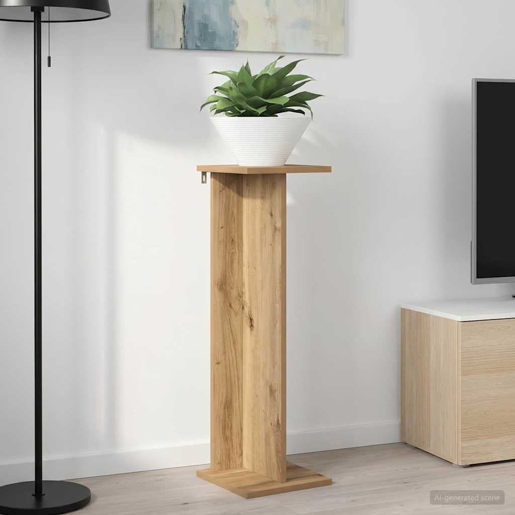 Βάση φυτών Τεχνίτικη Δρυς 25 x 25,5 x 80,5 εκ. - Pakobazaar