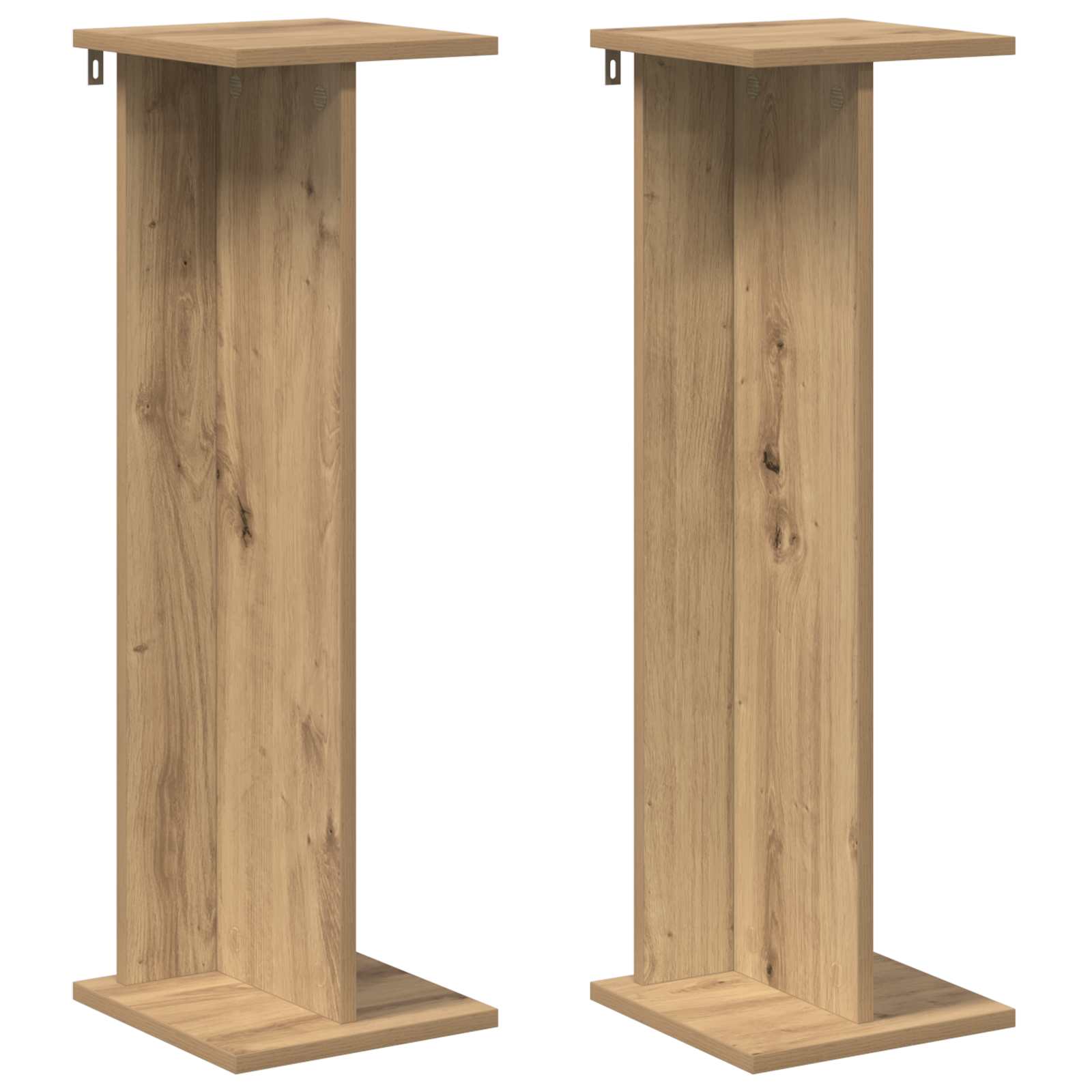 Βάση φυτών 2 pcs Τεχνίτικη Δρυς 25 x 25,5 x 80,5 εκ. - Pakobazaar
