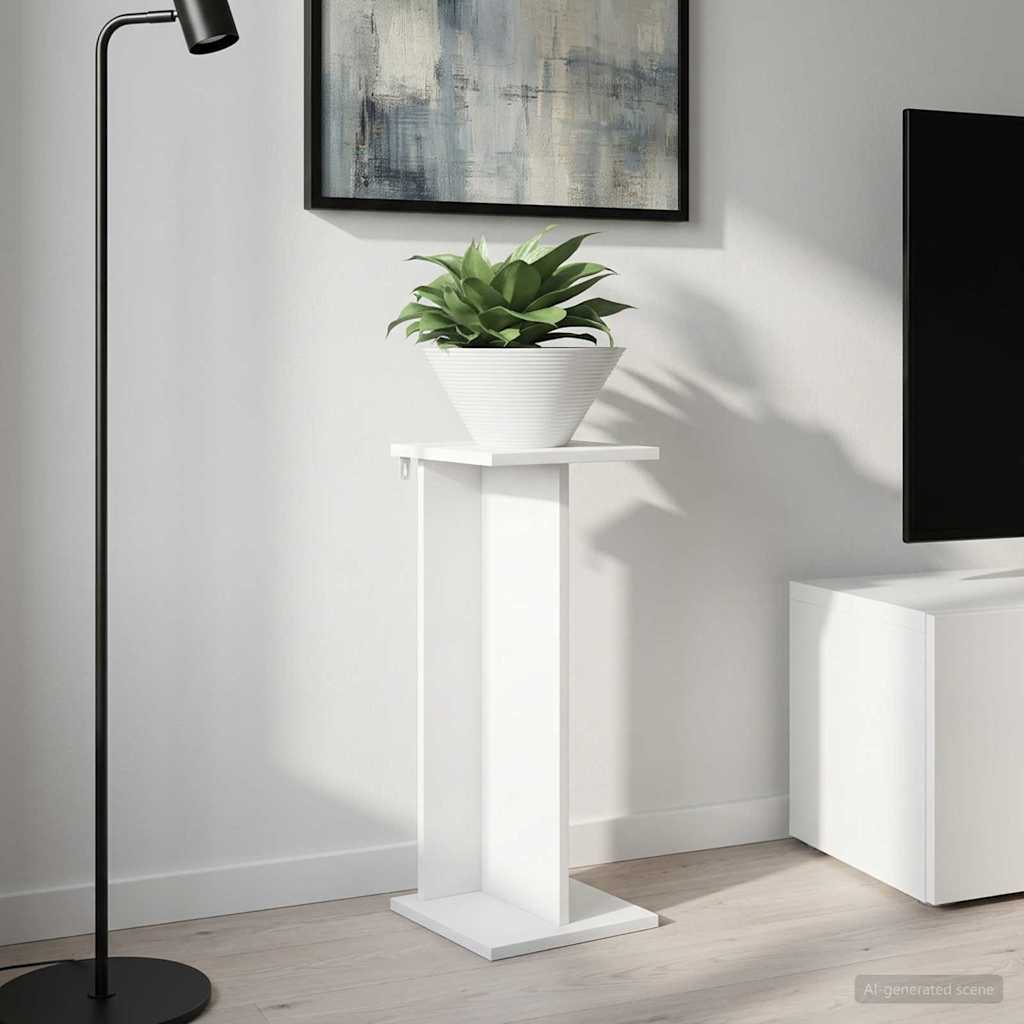 Βάση φυτών Λευκός 25 x 25,5 x 60,5 εκ. - Pakobazaar