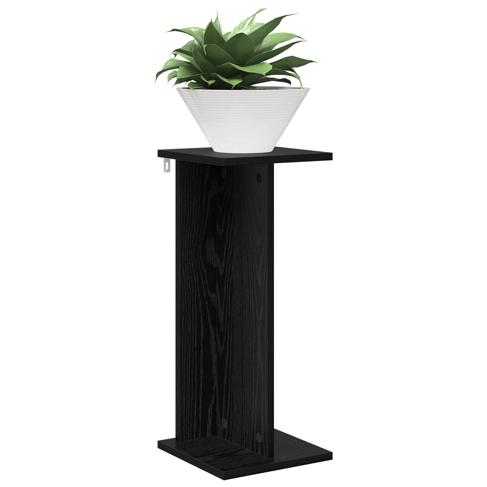 Βάση φυτών 2 pcs Μαύρη Δρυς 25 x 25,5 x 60,5 εκ. - Pakobazaar