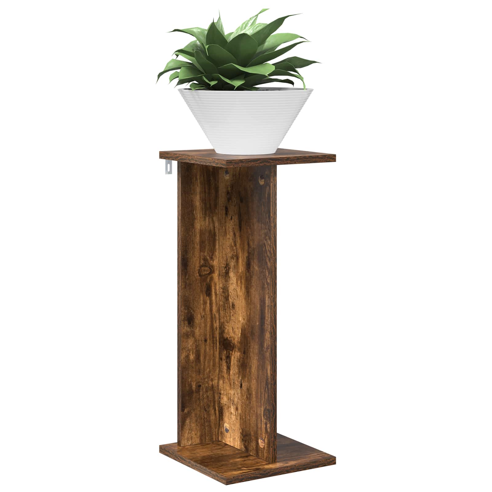 Βάση φυτών 2 pcs Καπνιστή Δρυς 25 x 25,5 x 60,5 εκ. - Pakobazaar
