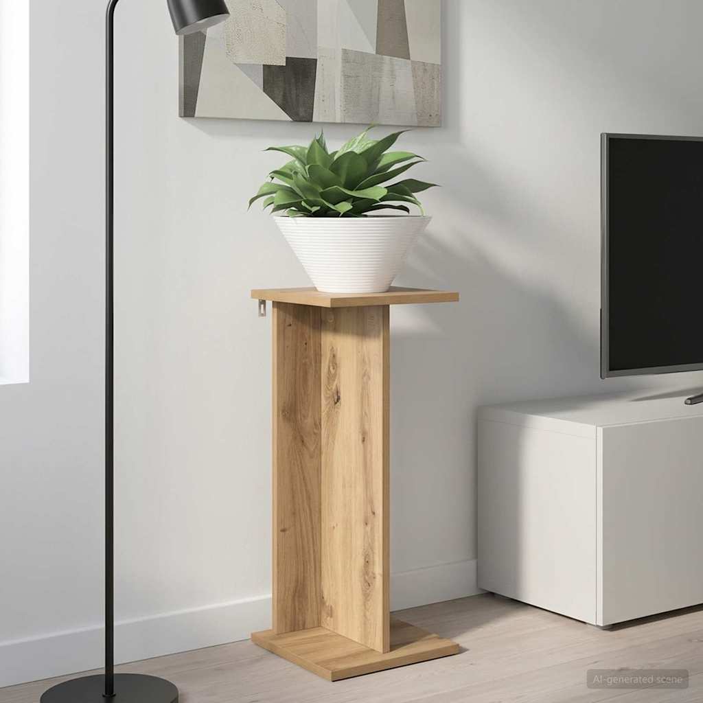 Βάση φυτών Τεχνίτικη Δρυς 25 x 25,5 x 60,5 εκ. - Pakobazaar